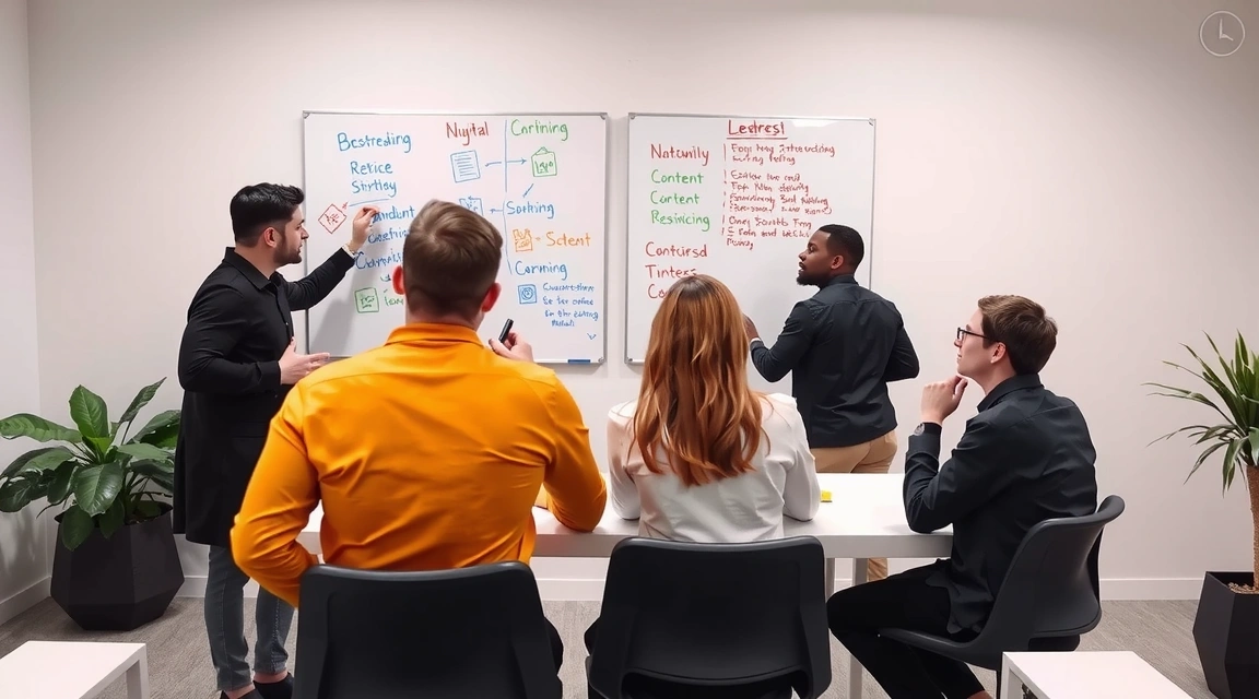 Echipa marketray la o sesiune de brainstorming pentru noi servicii