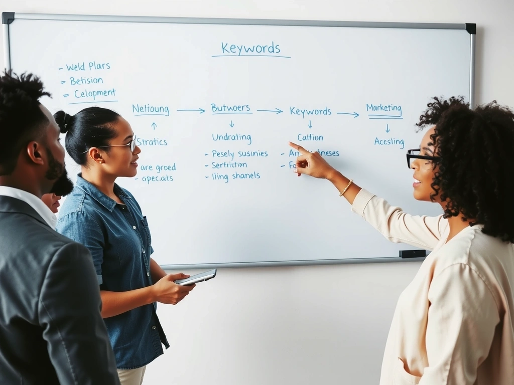 Specialiști în marketing digital discutând o strategie